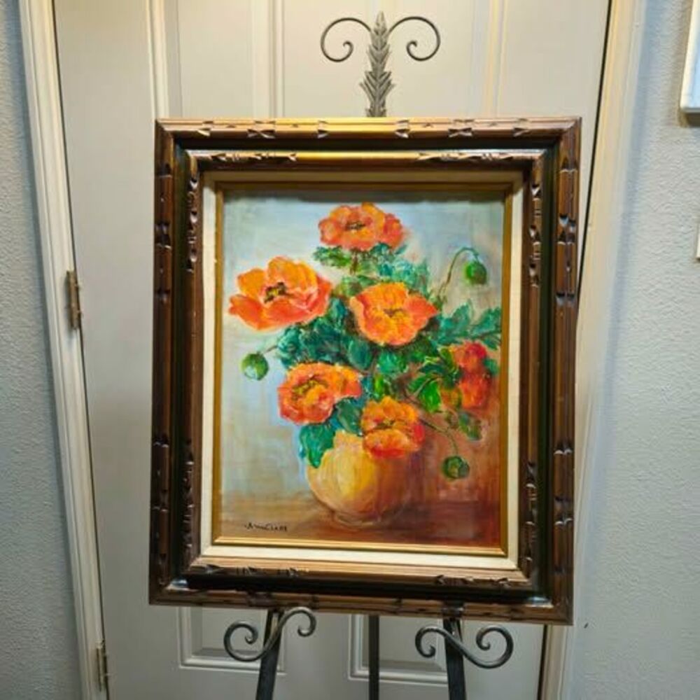 Ann Clark Oil Painting Poppies